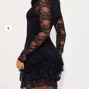 Elegant Black Lace Dress